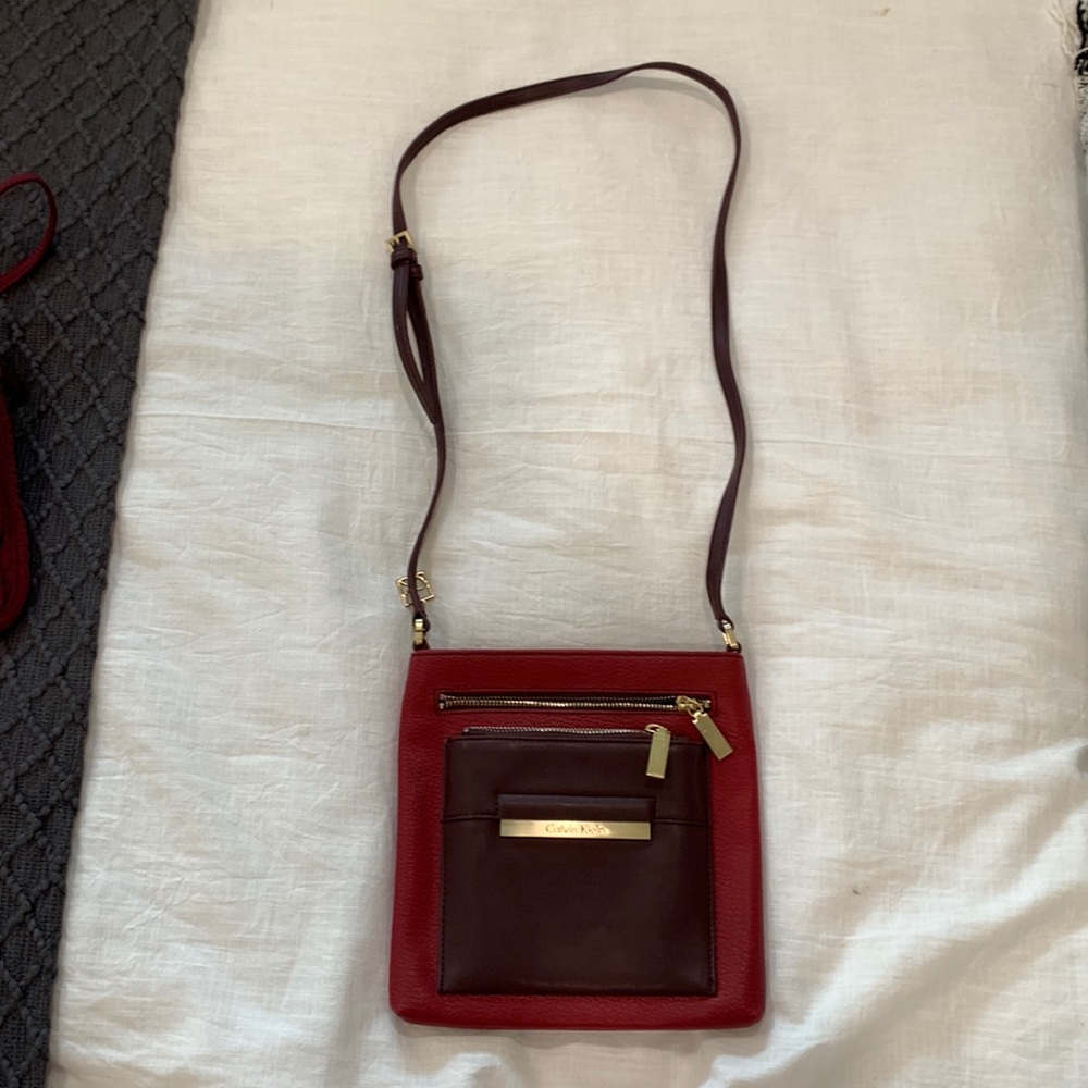 Calvin Klein crossbody leather bag